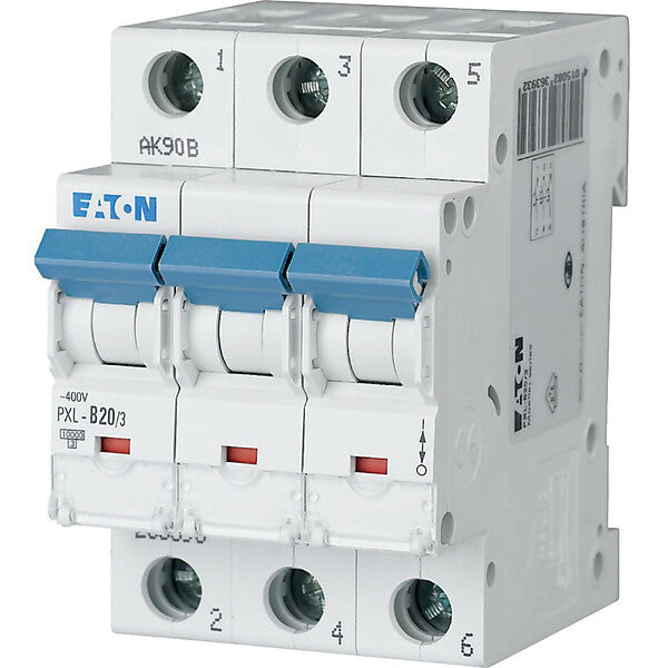 Eaton LS-Schalter m.Beschrift. B 20A, 3p PXL-B20/3
